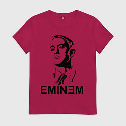Футболка хлопковая женская Эминем, цвет: маджента