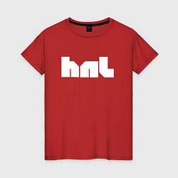 Футболка хлопковая женская HNL, цвет: красный