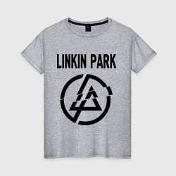 Футболка хлопковая женская Linkin Park, цвет: меланж