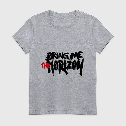 Женская футболка Bring me the horizon / Меланж – фото 1