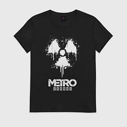 Футболка хлопковая женская METRO EXODUS, цвет: черный