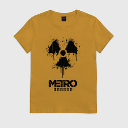 Футболка хлопковая женская METRO EXODUS, цвет: горчичный