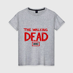 Футболка хлопковая женская The walking Dead AMC, цвет: меланж