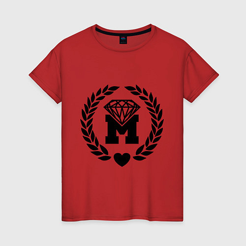 Женская футболка Misfits Diamond / Красный – фото 1