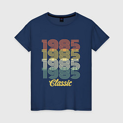 Футболка хлопковая женская 1985 Classic, цвет: тёмно-синий