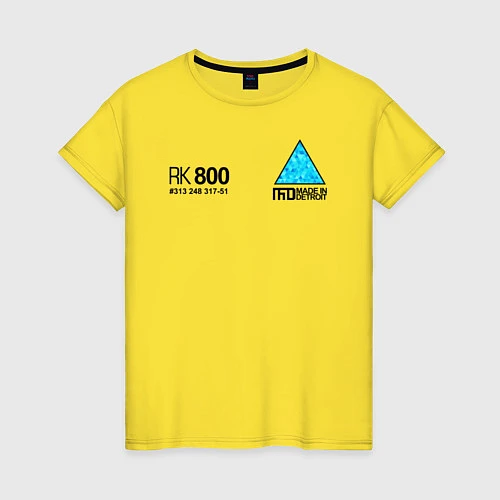 Женская футболка RK800 CONNOR / Желтый – фото 1
