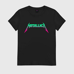 Футболка хлопковая женская METALLICA, цвет: черный