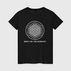 Футболка хлопковая женская BRING ME THE HORIZON, цвет: черный