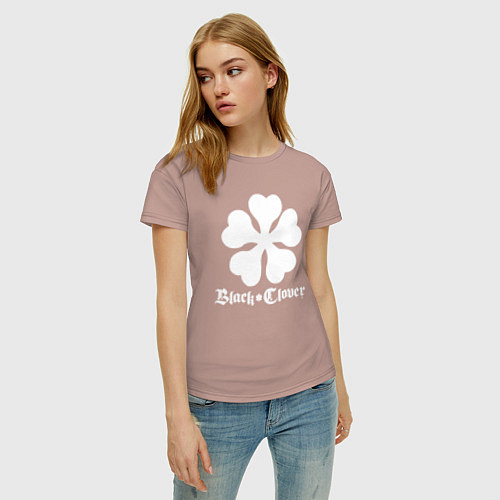 Женская футболка Black Clover / Пыльно-розовый – фото 3