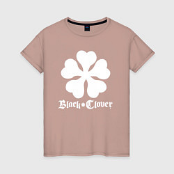 Футболка хлопковая женская Black Clover, цвет: пыльно-розовый