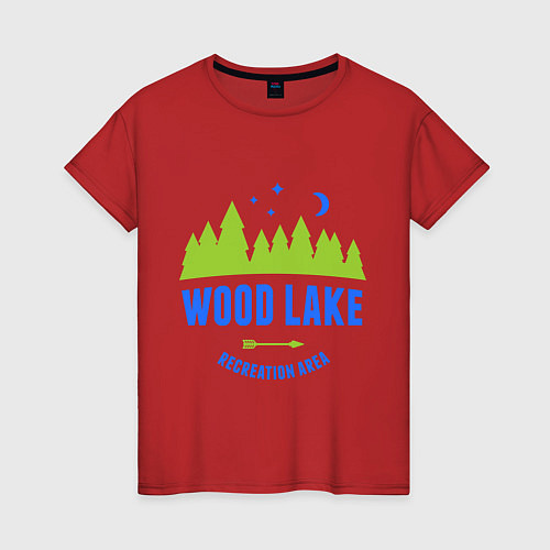 Женская футболка Wood Lake / Красный – фото 1