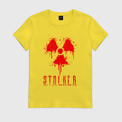 Футболка хлопковая женская S T A L K E R 2, цвет: желтый