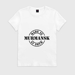 Футболка хлопковая женская Made in Murmansk (сделано в Мурманске), цвет: белый