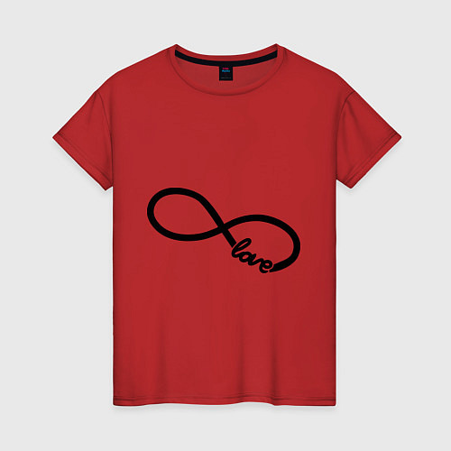 Женская футболка Infinity Love / Красный – фото 1