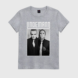 Футболка хлопковая женская Lindemann, цвет: меланж