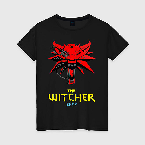 Женская футболка Witcher 2077 / Черный – фото 1