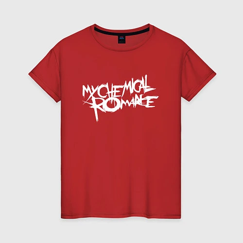 Женская футболка My Chemical Romance spider на спине / Красный – фото 1