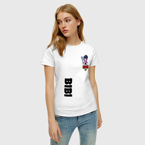 Женская футболка BRAWL STARS BIBI / Белый – фото 3