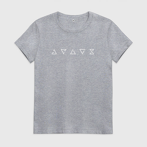 Женская футболка Знаки / Меланж – фото 1