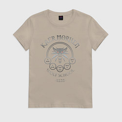 Футболка хлопковая женская ВЕДЬМАК, цвет: миндальный