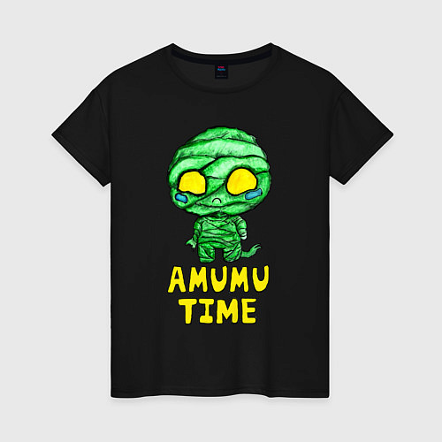 Женская футболка Амуму / Черный – фото 1