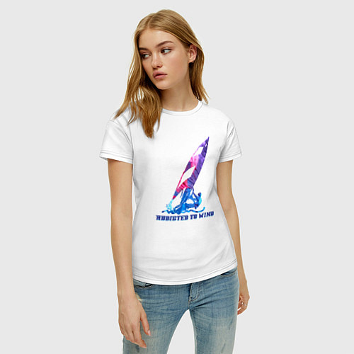 Женская футболка Виндсерфинг / Белый – фото 3