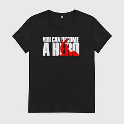 Футболка хлопковая женская MY HERO ACADEMIA, цвет: черный