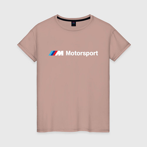 Женская футболка БМВ Мотоспорт / Пыльно-розовый – фото 1