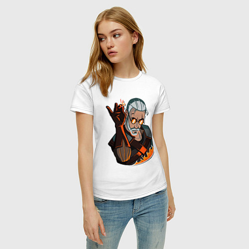 Женская футболка Ведьмак / Белый – фото 3
