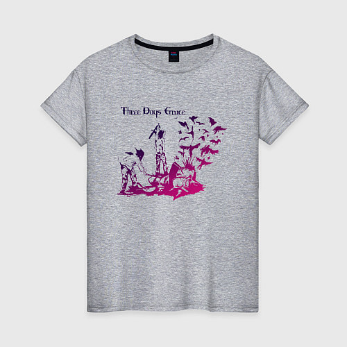 Женская футболка Three Days Grace / Меланж – фото 1