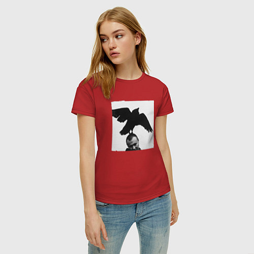 Женская футболка Масло Черного Тмина / Красный – фото 3