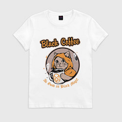 Женская футболка Black Coffee Cat