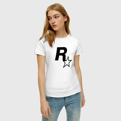 Женская футболка ROCKSTAR GAMES / Белый – фото 3