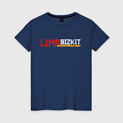 Футболка хлопковая женская LIMP BIZKIT, цвет: тёмно-синий