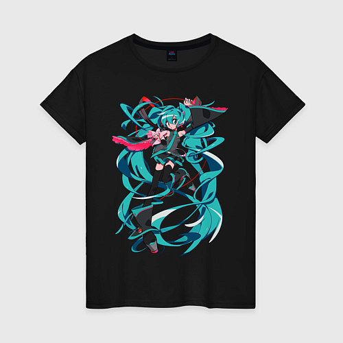 Женская футболка Hatsune Miku Expo / Черный – фото 1