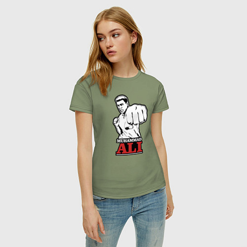 Женская футболка Muhammad Ali / Авокадо – фото 3