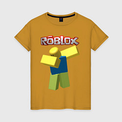 Футболка хлопковая женская Roblox Dab, цвет: горчичный