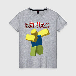 Футболка хлопковая женская Roblox Dab, цвет: меланж