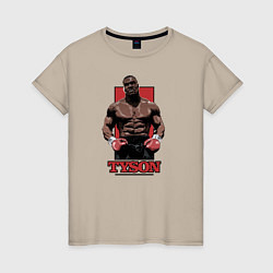 Футболка хлопковая женская Tyson, цвет: миндальный