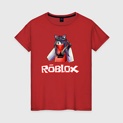 Футболка хлопковая женская ROBLOX, цвет: красный