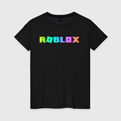 Футболка хлопковая женская ROBLOX, цвет: черный