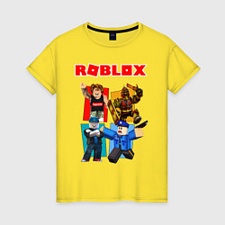 Футболка хлопковая женская ROBLOX, цвет: желтый