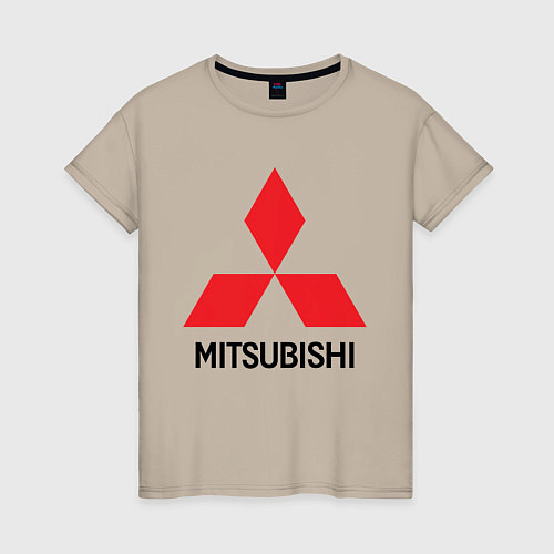 Женская футболка MITSUBISHI / Миндальный – фото 1