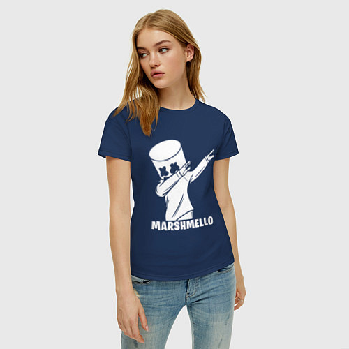 Женская футболка MARSHMELLO / Тёмно-синий – фото 3