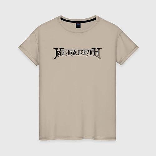Женская футболка Megadeth / Миндальный – фото 1