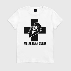 Футболка хлопковая женская Metal Gear Solid, цвет: белый