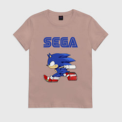 Футболка хлопковая женская SEGA, цвет: пыльно-розовый