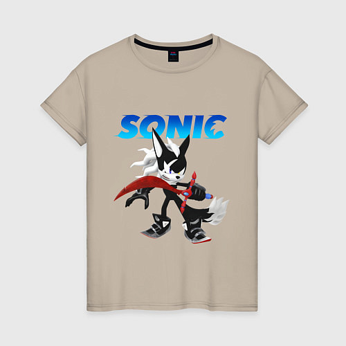 Женская футболка SONIC / Миндальный – фото 1