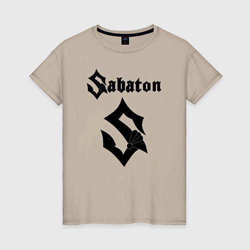 Женская футболка Sabaton / Миндальный – фото 1