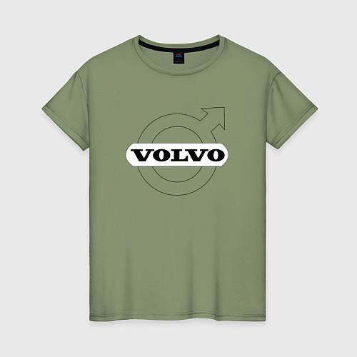 Женская футболка VOLVO / Авокадо – фото 1